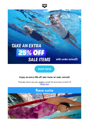 Arena - Starts now: sale on sale ⚡