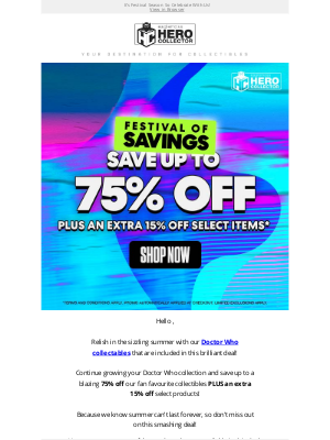 Eaglemoss - Festival of Savings with Doctor Who! 🎉 75% off PLUS An Extra 15% On Select Items 🎉