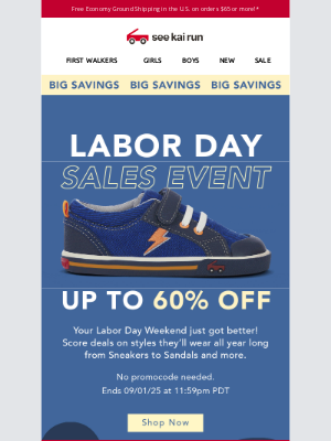 See Kai Run - Don't Miss This Labor Day Sale!