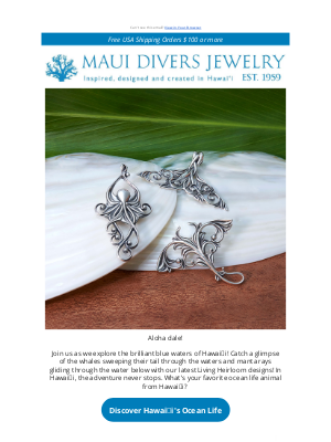 Maui Divers Jewelry - 🌊 Hawai'iʻs Ocean Life Swims to You 🐠