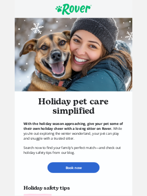 Rover.com - Halls decked ✅ Pet care ✅