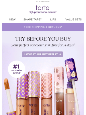 Tarte Cosmetics - we’re not concealing anything