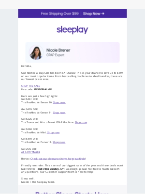 Sleeplay - Great News! We EXTENDED the Sale!