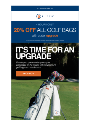 Stitch Golf - FLASH SALE: 20% Off Golf Bags
