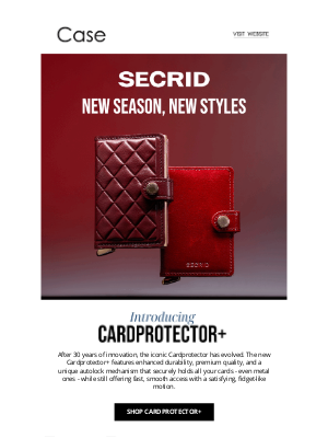 Case Luggage - New From SECRID: Cardprotector+ and All-New Wallet Styles