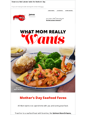Red Lobster - Moms love biscuits more than bouquets 💐