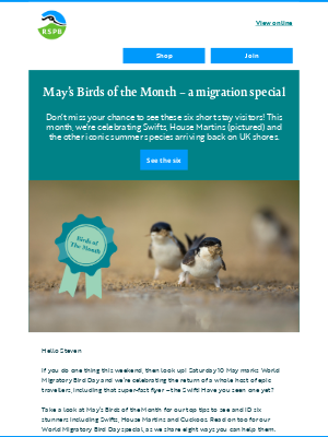Celebrate World Migratory Bird Day
