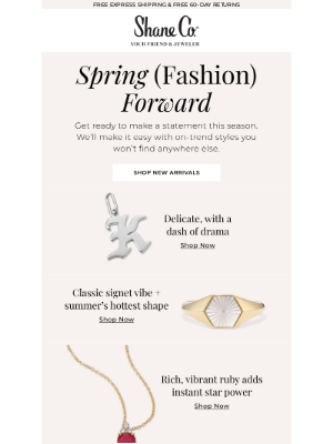 Shane Co. - Trend alert: our latest and greatest