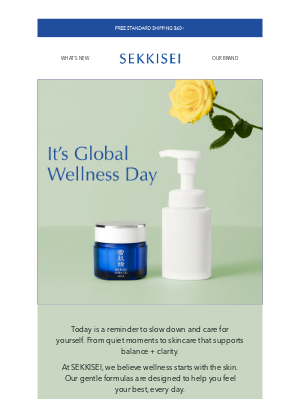 Sekkisei-usa - Celebrate Global Wellness Day with Us 🌿