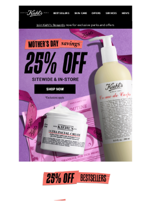 Kiehl's USA - 25% Off = The Perfect Time to Try NEW Better Screen UV Serum (Or Gift Mom)