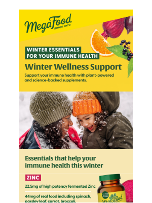 MegaFood - Winter Wellness Support Starts Here!