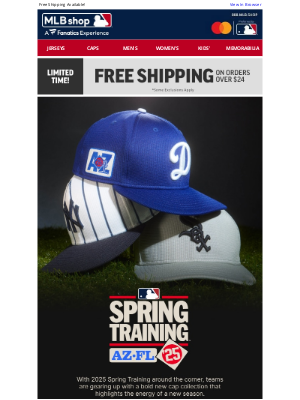 MLB - LAUNCHING NOW... 2025 MLB Spring Training Headwear