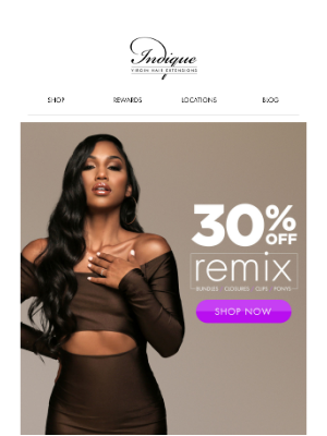 INDIQUE Virgin Hair Extensions - 30% OFF Ponytails, Clip-Ins & More