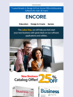 Encore - Labor Day - New Business Catalog Offer!