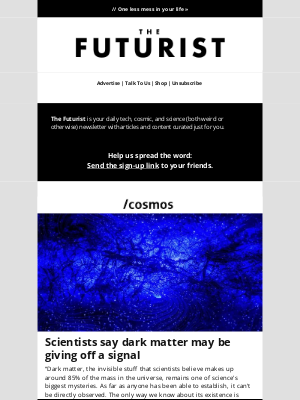 BGR - What’s the dark matter with you?