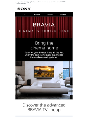 Sony - See What Everyone Is Talking About | Bring The Cinema Home