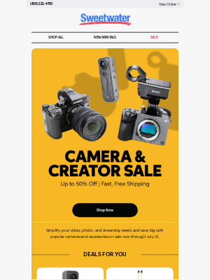 Sweetwater - 🎉 Major Sale Alert: Everyday Audio & Electronics up to 50% Off
