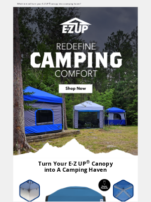 EZUP Instant Shelters - Camping Cube™ Sport vs. Camping Cube™ 6.4