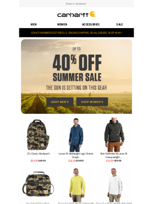 Carhartt - Our summer sale is almost over