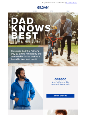 Gildan - Father’s Day Basics He’ll Love!