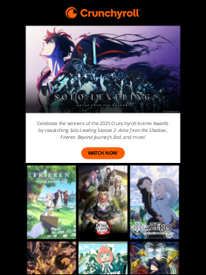 Crunchyroll - Watch the Winners of the 2025 Anime Awards!
