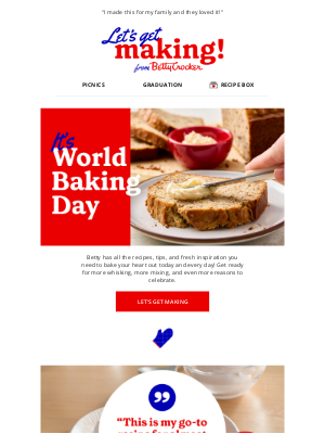 Betty Crocker - Bakers, Start Your Ovens—It’s Time to Celebrate!
