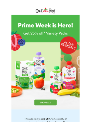 Once Upon a Farm - 25% OFF VARIETY PACKS! ⭐