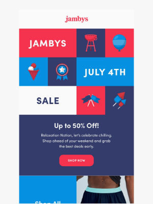 Jambys - Relaxation Nation: The July 4th Sale is On!