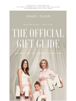 VenusETFleur - The Mother's Day Floral Gift Guide 🌸