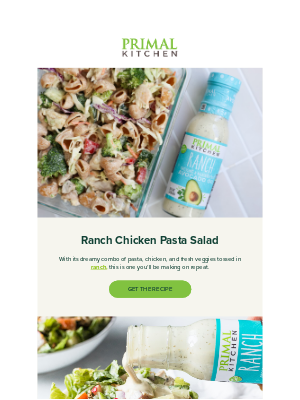 Primal Kitchen - Seed-Oil-Free Ranch Pasta Salad