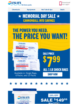 Pool Supply World - Major Savings Alert: 25% Off Tabs!