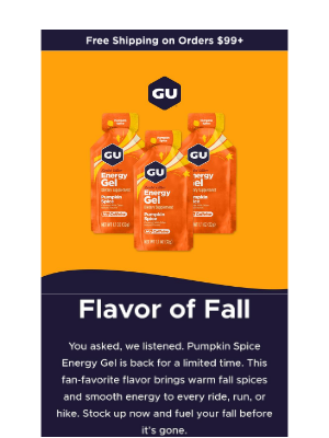 GU Energy Labs - OUR MOST POPULAR FLAVOR IS BACK... 🍂