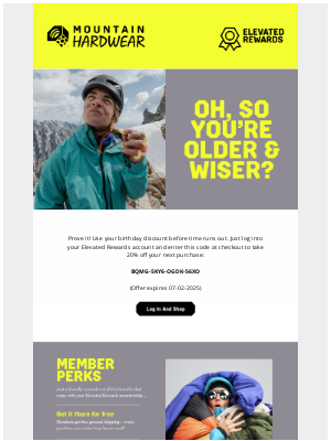 Mountain Hardwear - Happy belated.