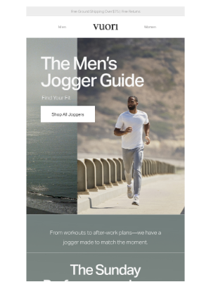 Vuori - The Ultimate Men’s Jogger Guide