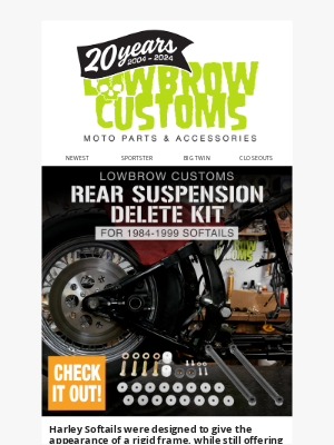 Lowbrow Customs - Now you can build a rigid chopper using a Harley Softail, inexpensively!