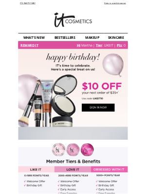 IT Cosmetics - Martha, We Heard IT’s Your Birthday
