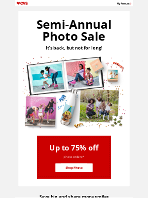 CVS Pharmacy - 4 Days Left! ⏰ Up to 75% off Photo Orders.