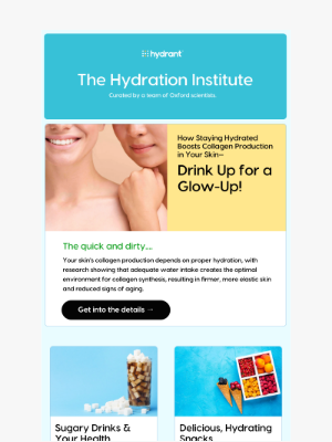 Hydrant - 💧✨ The Hidden Link Between Hydration & Collagen (Your Skin's Secret Weapon)