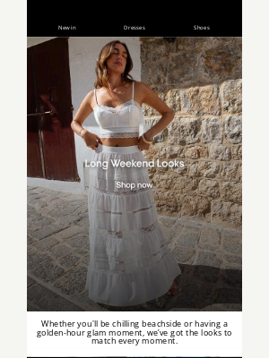 ASOS  - This week's story: long-weekend looks
