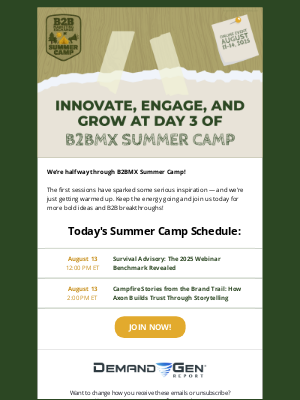 B2B Marketing Exchange - Need Fresh Strategies for Your B2B Goals? Summer Camp is Here! 