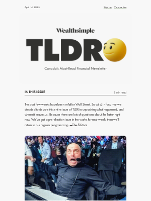 Wealthsimple - 🫠 The market mess, explained