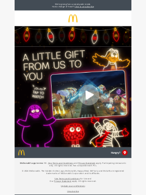 McDonald's (United Kingdom) - Get an exclusive look at our TV ad! 🎅 📺