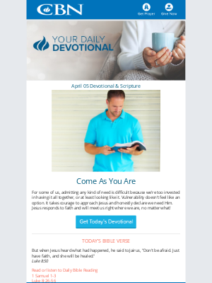 The Christian Broadcasting Network - Today's Daily Devotional 04/05