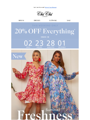 Chi Chi London - Your 20% Off PayDay Treat 🌸😍