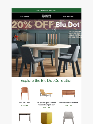 Design Public - 20% Off Blu Dot & More