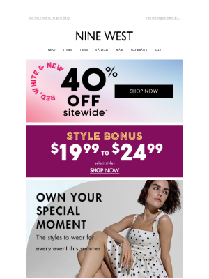 Nine West - 40% OFF The RSVP Edit: Arrive In Style