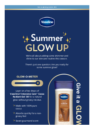 Vaseline - Save on that summer glow ✨🌟✨