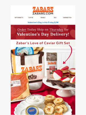 Zabar's - 💕HURRY💕Order Valentine's Day Gifts💕Love from NYC