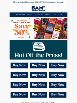 Books-A-Million - Hot Off the Press: This Week's Brand New Books