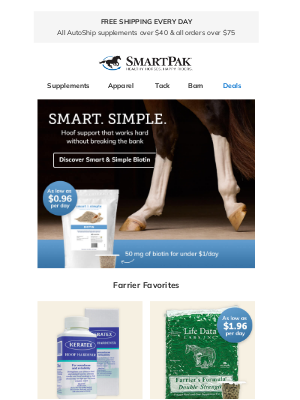 SmartPak Equine - Hoof Support That Won’t Break The Bank